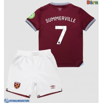 Fotballdrakt Barn West Ham United Crysencio Summerville #7 Hjemmedraktsett 2025-26 Kortermet (+ Korte bukser)